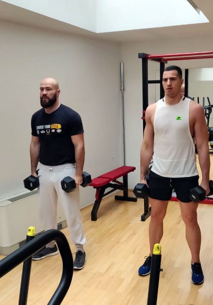 Marko Milun i Alen Babić, boksači